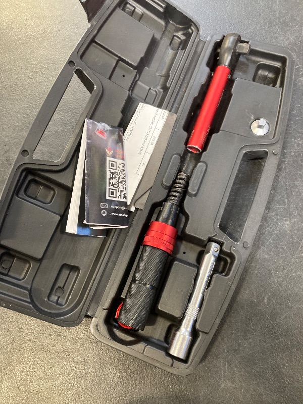 Photo 1 of ATsafepro 3/8 torque wrench 20-240 in.lb, Inch Pound Torque Wrench Set with Extension & 3/8" to 1/4" Adapter - ±3% Accuracy, Dual-Direction 72-Tooth for Bike, Motorcycle, Car & Engine Maintenance
