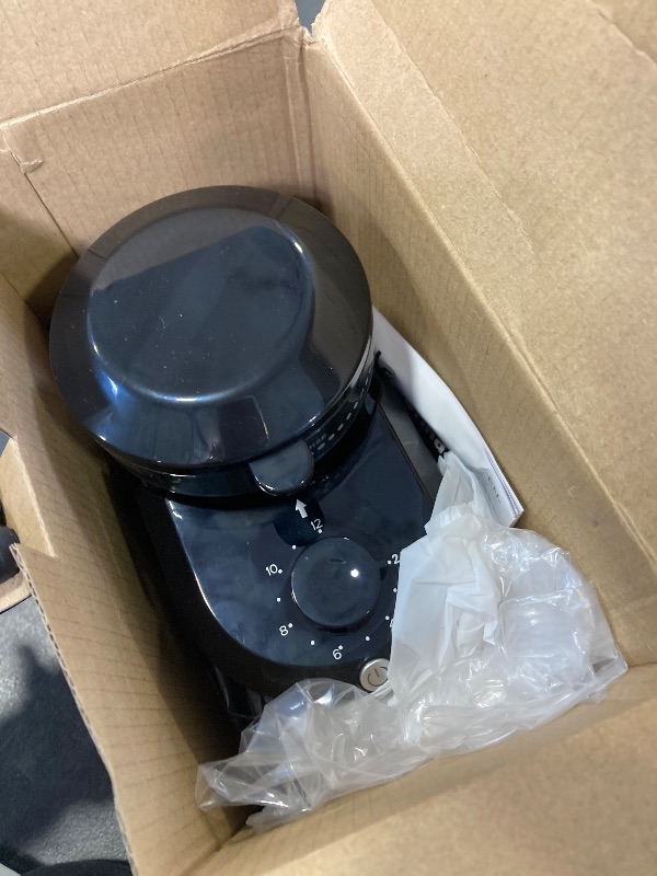 Photo 1 of Wancle Electric Burr Coffee Grinder - Adjustable with 28 Precise Grind Settings for 12 Cups - Professional Coffee Bean Grinder (Plastic, Black)
