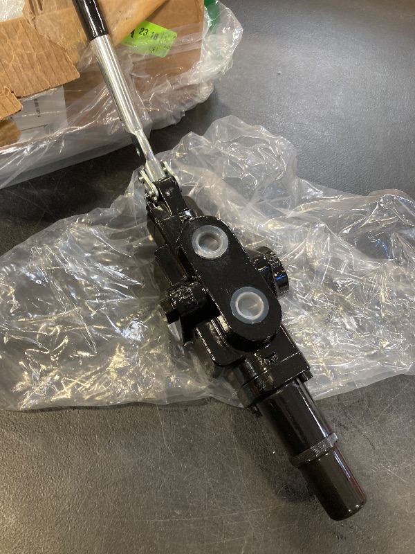 Photo 1 of INPANOLS Hydraulic Log Splitter Valve, 1 Spool 25GPM 3626PSI Hydraulic Directional Control Valve, Hydraulic Loader Valve w/Joystick for Log Splitter, Small Tractors & Loaders