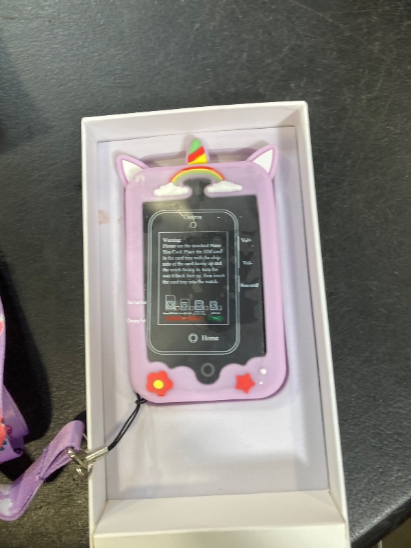 Photo 1 of ******MISSING PARTS*****ele ELEOPTION 4G Smart Phone for Kids Toys Touchscreen Toy Phone Interactive GPS Cell Phone for 3 4 5 6 7 8 9 10 Year Old Girls Boys Christmas Birthday Calling Smartphone Gifts Purple