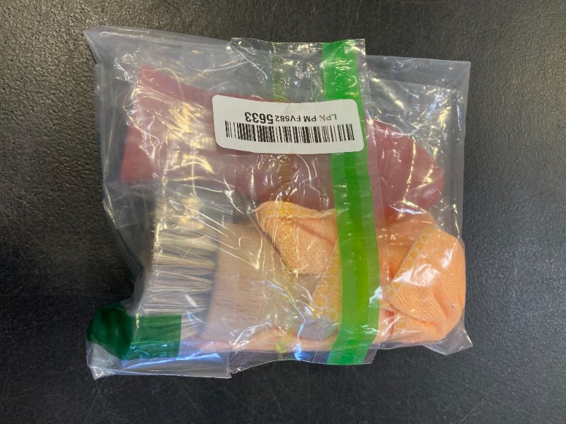 Photo 1 of Patelai 7 Pieces Cast Iron Cleaner Set Include Stainless Steel Chainmail Scrubber with Bamboo Dish Scrub Brush Hot Handle Holder 2 Pan Grill Scrapers Kitchen Towel Wall Hook (Bright Color)