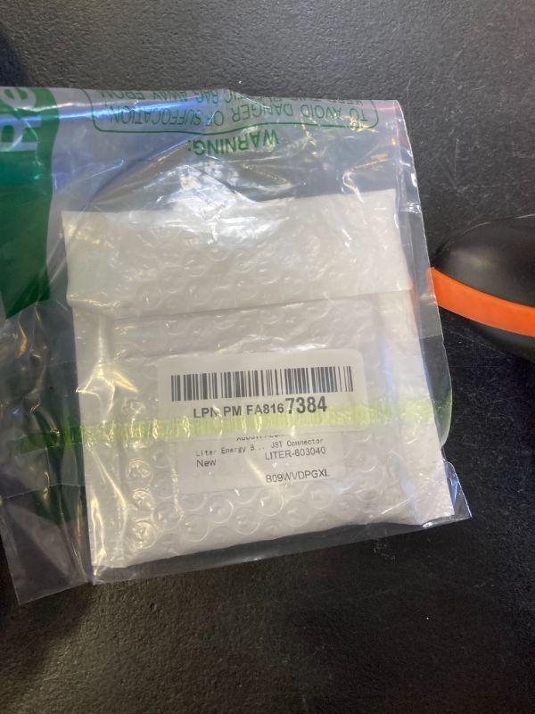 Photo 1 of Liter energy battery 3.7V Lipo Battery 800mAh Rechargeable Lithium ion Polymer Battery 603040 with JST Connector