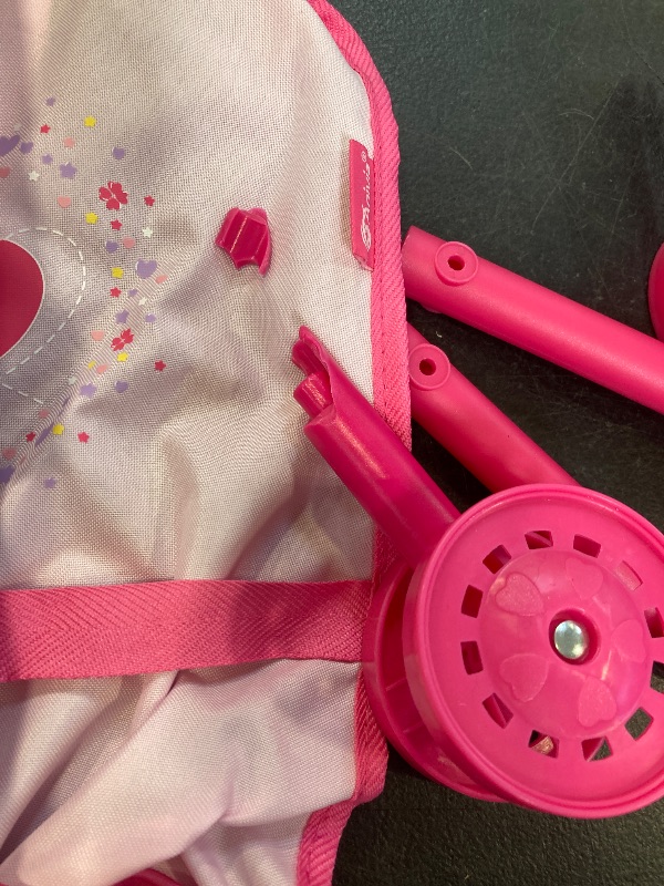 Photo 1 of Anivia Baby Doll Collection Doll Stroller Heart Design Gifts for Toddlers and Girls Foldable Doll Stroller