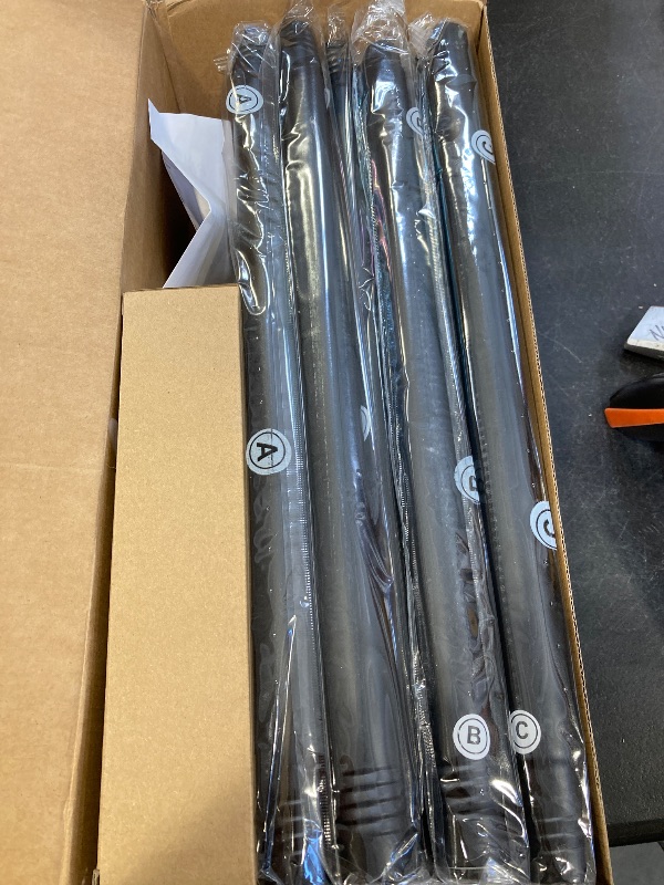 Photo 1 of 1' Diameter Matte Black Curtain Rod, 30-60 inch, Fits 30-54 Windows, Heavy Duty, Adjustable, Telescopic, Splicing Metal, Extra Long, for Windows & Sliding Glass Door
