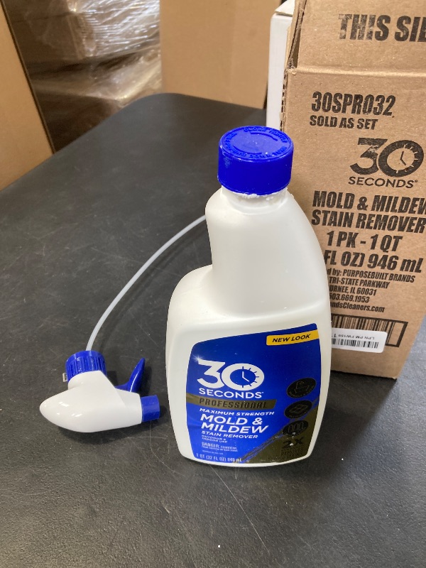 Photo 1 of 30 SECONDS Pro Mold and Mildew Stain Remover | Scrub Free | Brighter Results Instantly | Ready To Use | 32 Fl. Oz.