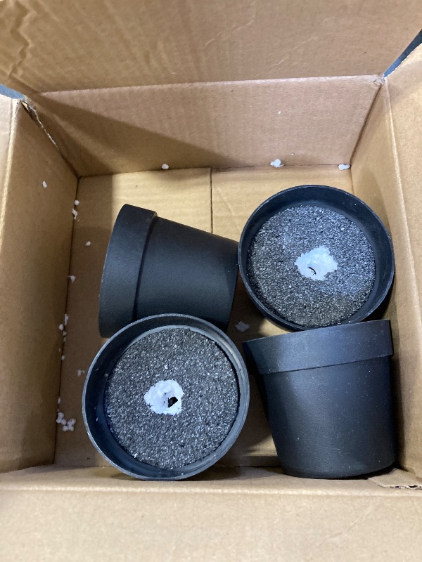 Photo 1 of * SEE NOTE * Palonu Artificial Hanging Plants for Shelf, 4 Pack Fake Potted Greenery Faux Eucalyptus Vine, Mandala Vine, String of Pearls,Pea pod Leaves in Pot for Office Living Room Bathroom Indoor Outdoor Décor