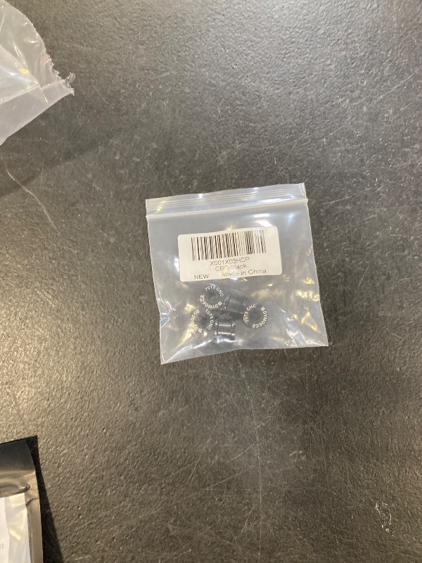 Photo 1 of Dymoece 7075 Aluminum Alloy Double Chainring Bolts for Road MTB Bicycle M8 Crankset (Black)