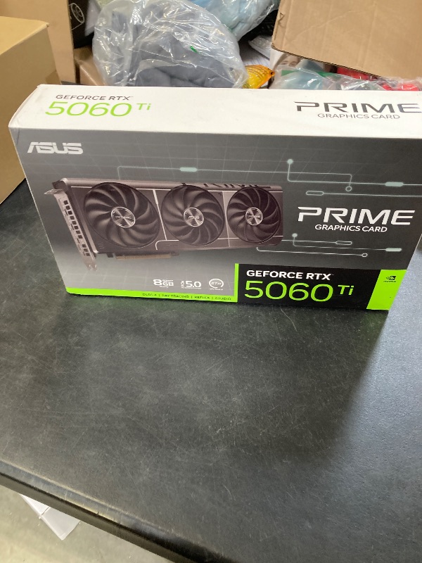 Photo 1 of ASUS ROG Astral GeForce RTX™ 5080 OC Edition Graphics Card, NVIDIA (PCIe® 5.0, 16GB GDDR7, HDMI®/DP 2.1, 3.8-Slot, 4-Fan Design, Axial-tech Fans, Patented Vapor Chamber, Phase-Change GPU Thermal Pad)