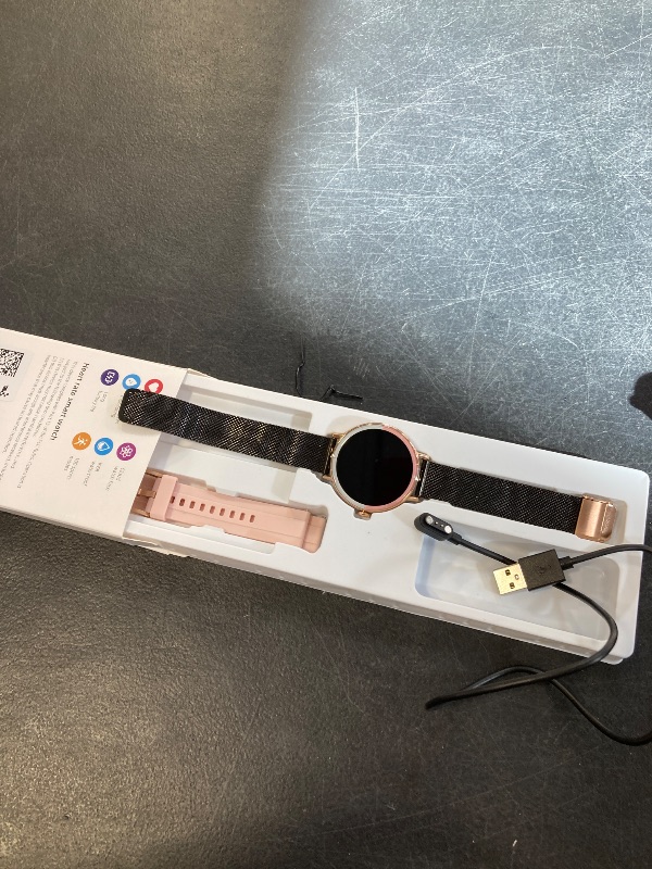 Photo 1 of KEEPONFIT Smart Watch for Men/Women Android & iPhone, 1.27" Touch Screen Fitness Tracker with Answer/Make Calls, IP68 Waterproof Heart Rate/Sleep/SpO2 Monitor, Pedometer, 100+ Sport Modes