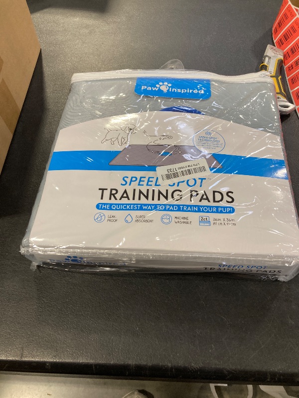 Photo 1 of 2ct Paw Inspired Speed Spot Go Here Potty Training Puppy Pads with Pop Up Urine Attractant Target | Washable, Reusable Dog Pee Pads with Pheromone Scent Patch for Housebreaking (36x36 Inch Size)