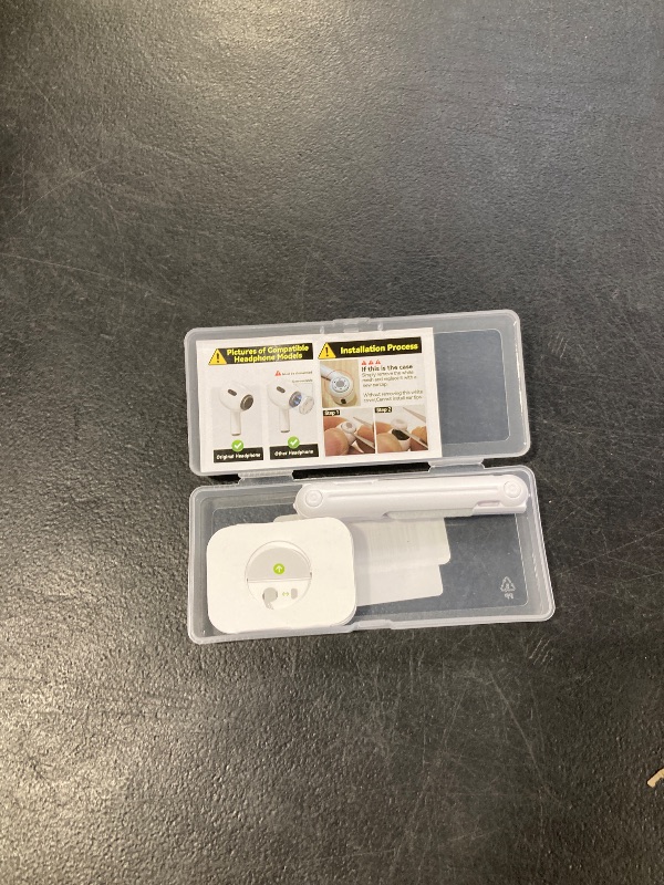 Photo 1 of 4 Pairs Replacement Ear Tips for AirPods Pro 2nd/1st Generation with Portable Storage Box & Cleaner Pen,Noise Reduction Holewith & Built-in dust Guard Screen,Silicone EarTips(White)