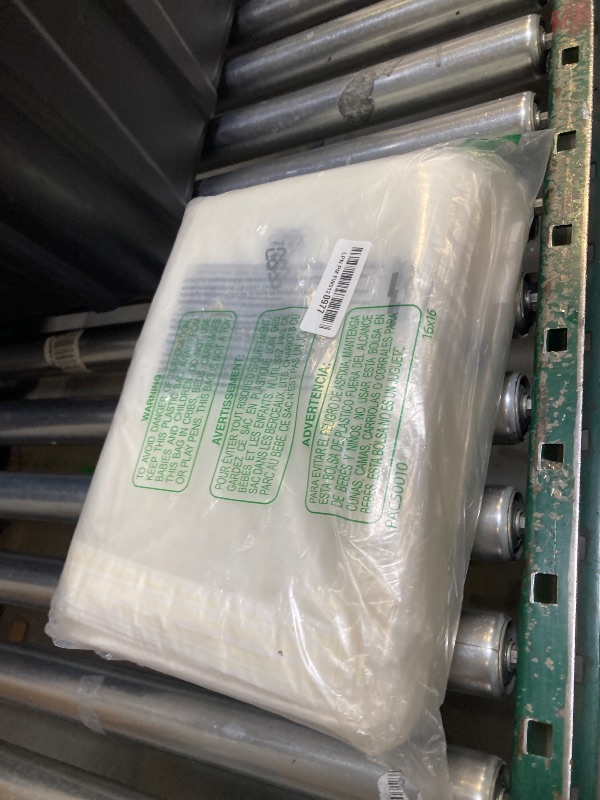 Photo 1 of Infinite Pack 8” X 10” 1000 CT Self Seal Clear Poly Bags with Suffocation Warning for Packaging, T Shirts & FBA Permanent Adhesive