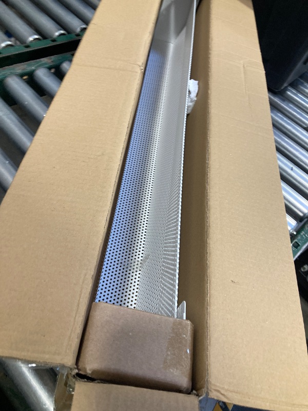 Photo 1 of Upgraded 3 FT Base board Heater Cover with Left and Right Endcaps, Galvanized Steel Easy Slip-On Heater Cover for Replacing Old and Rusty Looking Electric and Hydronic Base board Heat Covers