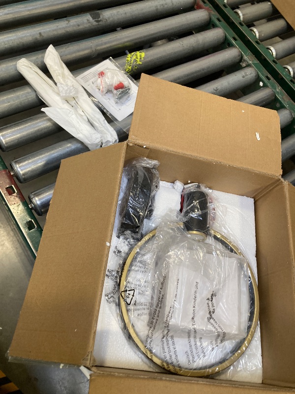 Photo 1 of LIANGMH Modern Crystal Pendant Light in Black Mini Dimmable Integrated LED Light Fixtures Metal Rod Ceiling Black Gold Chandelier for Kitchen Island Bedroom Dining Room Bar(1-Lights)