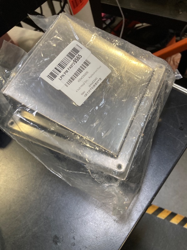 Photo 1 of 4 Inch Metal Dryer Vent Cover External Extractor Wall Vent Cushioned Stainless Steel Outdoor Dryer Vent Cover Outside Airflow Vent Replacement Hood