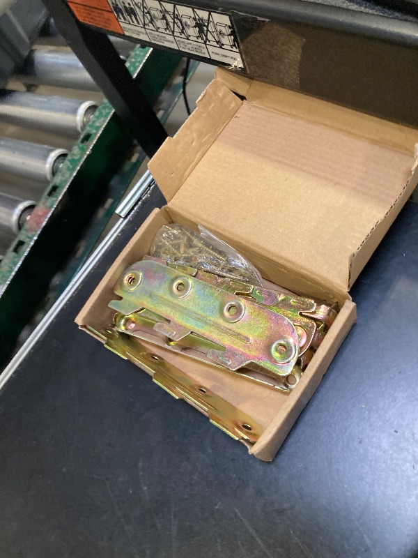 Photo 1 of 4 Set Bed Rail Brackets-Bed Frame Hardware for Wood Bed Frame Headboards Footboards - 5inch (Screws Included)