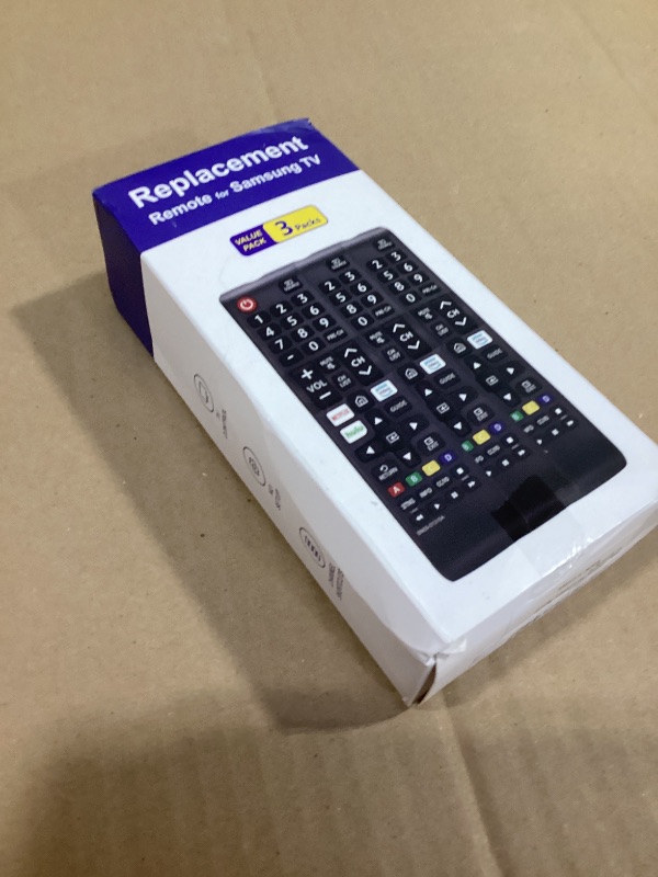 Photo 1 of (Pack of 3) Replacement for Samsung TV Remote Control, Universal Compatible with All Samsung LCD LED HDTV 3D Smart TVs