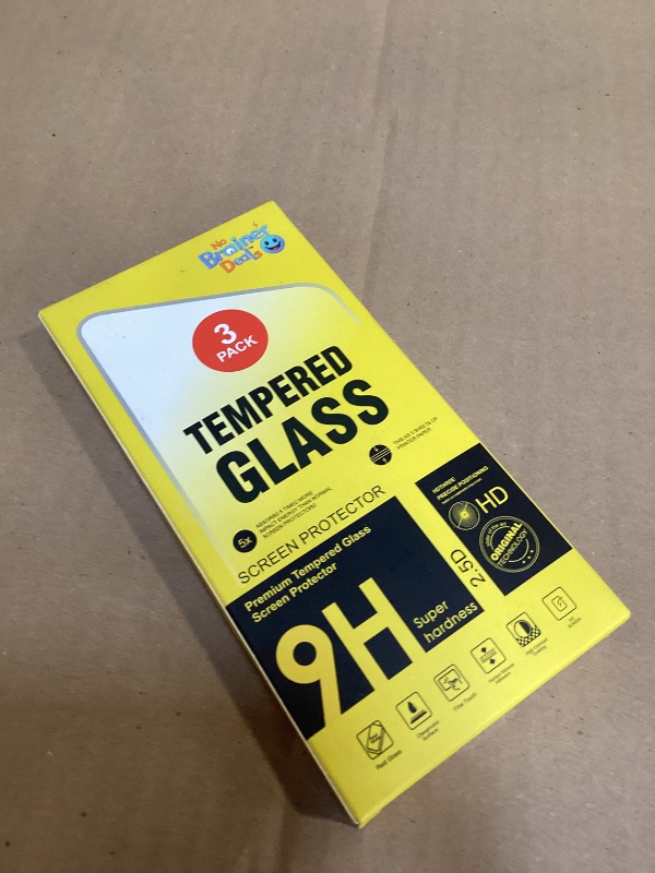 Photo 1 of NoBrainer Deals Screen Protector for iPhone 16e – 6.1” – 3-Pack [9H Hardness] Tempered Glass – Scratch and Impact Resistant, Easy Install – High Sensitivity – Case-Friendly