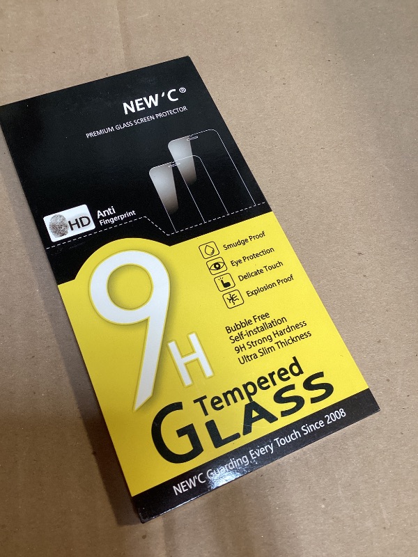 Photo 1 of NEW'C 4 Pack, 2 Pack for iPhone 14 Screen Protector (6.1 inch) + 2 Pack Camera Lens Protector, Sensor Protection,Case Friendly Tempered Glass Film