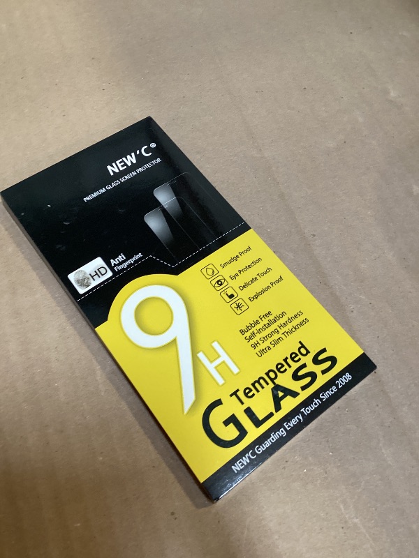 Photo 1 of NEW'C 4 Pack, 2 Pack for iPhone 14 Pro Max Screen Protector (6.7 inch) + 2 Pack Camera Lens Protector, Sensor Protection,Case Friendly Tempered Glass Film