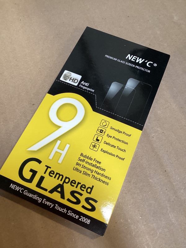 Photo 1 of NEW'C 4 Pack, 2 Pack for iPhone 14 Pro Max Screen Protector (6.7 inch) + 2 Pack Camera Lens Protector, Sensor Protection,Case Friendly Tempered Glass Film