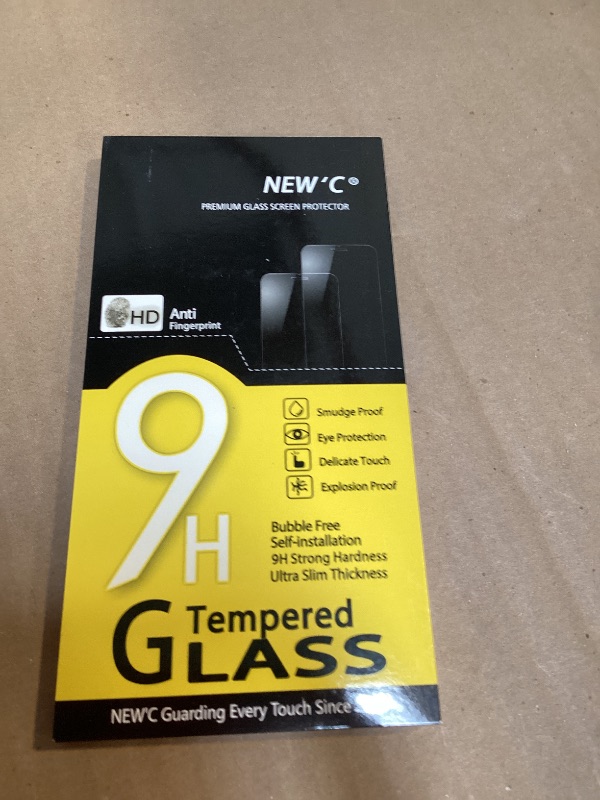 Photo 1 of NEW'C 4 Pack, 2 Pack for iPhone 14 Pro Max Screen Protector (6.7 inch) + 2 Pack Camera Lens Protector, Sensor Protection,Case Friendly Tempered Glass Film