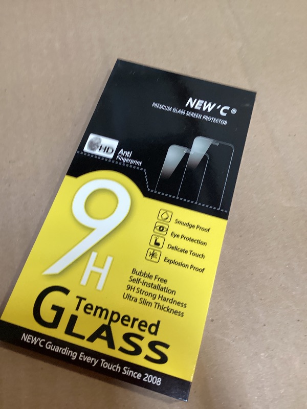 Photo 1 of NEW'C 4 Pack, 2 Pack for iPhone 14 Screen Protector (6.1 inch) + 2 Pack Camera Lens Protector, Sensor Protection,Case Friendly Tempered Glass Film