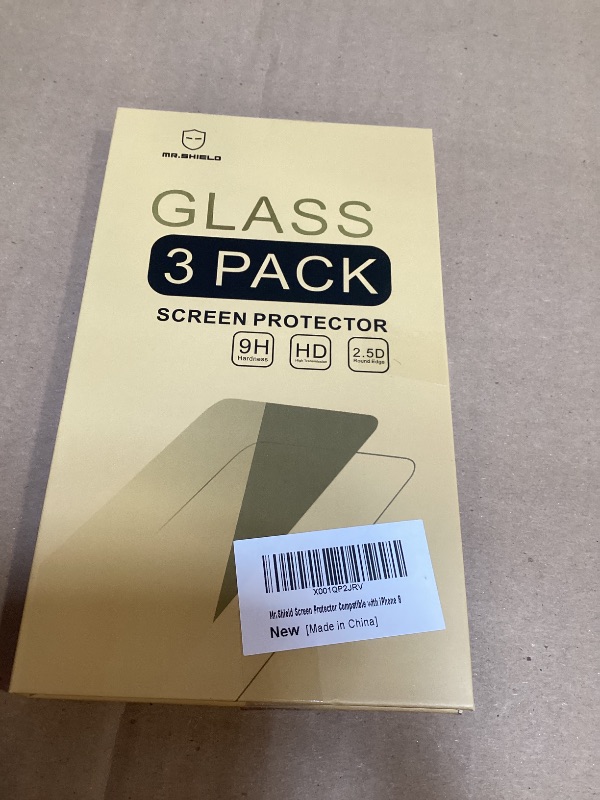 Photo 1 of Mr.Shield [3-PACK] Designed For iPhone 8 / iPhone 7 [Tempered Glass] Screen Protector [Japan Glass With 9H Hardness] with Lifetime Replacement