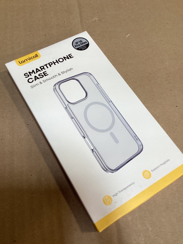 Photo 1 of Lamicall Magnetic Case for iPhone 16 Pro Max, for Magsafe - [Clear & Anti Yellow][Military Grade Drop Protection][Scratch-Resistant] TPU Slim Magnet Protective Cover Case, Only iPhone 16 Pro Max 6.9"