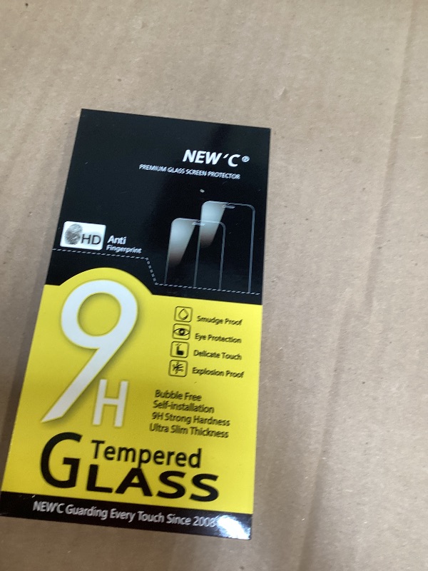 Photo 1 of NEW'C 4 Pack, 2 Pack for iPhone 14 Screen Protector (6.1 inch) + 2 Pack Camera Lens Protector, Sensor Protection,Case Friendly Tempered Glass Film