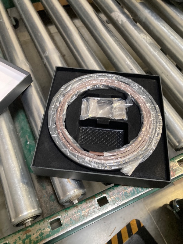 Photo 1 of 2 Pack Ratchet Belt 1 3/8", Leather Dress Belt with Click Sliding Buckle in Gift Set Box, Mens Adjustable Belt Trim to Fit (02 Black/Brown Genuine Leather Strap, 28"-42" Waist Adjustable)