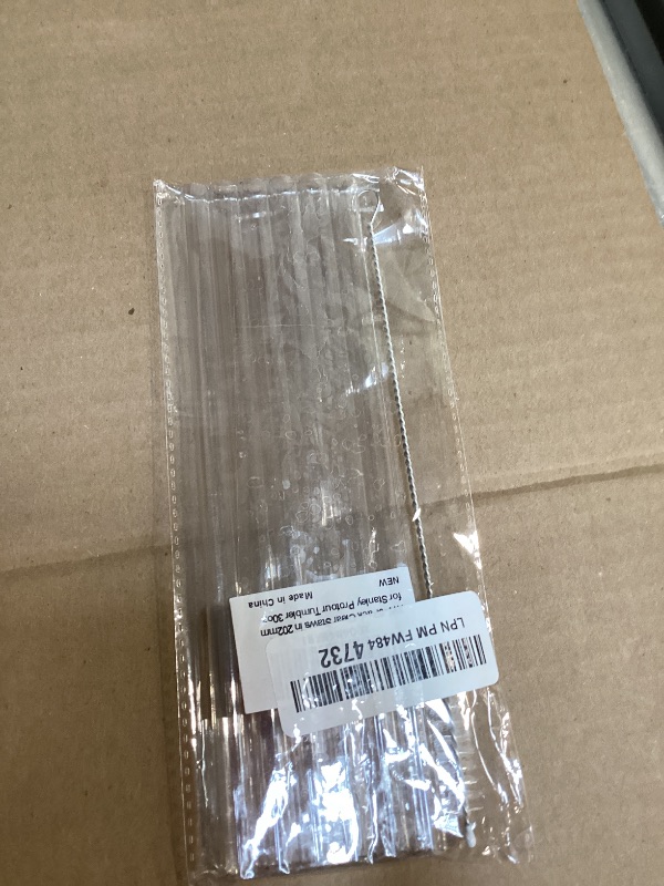Photo 1 of 6-Pack Replacement Straws for Stanley Quencher Protour Flip Straw 30 OZ Cup, Straw for Stanley Pro Tour 30OZ Tumbler, Reusable,Made of Tritan,Dishwasher Safe,Food Safe,BPA Free,Clear