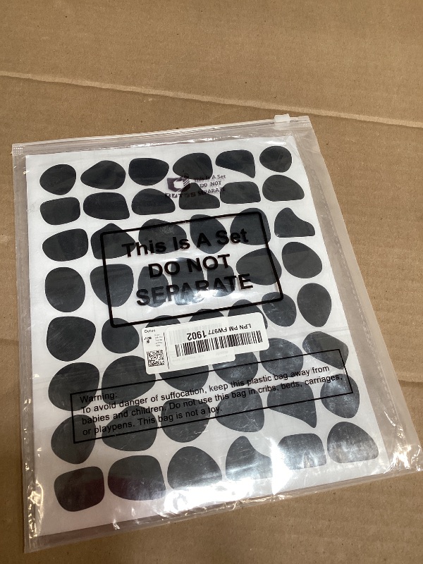 Photo 1 of 500 Pieces Irregular Polka Black Dots Boho Headboard Sticker Vinyl Nursery Wall Decals Wall Decor Peel and Stick Dot Wallpaper Sticker for Kids Baby Girl Bedroom Home Classroom Decoration