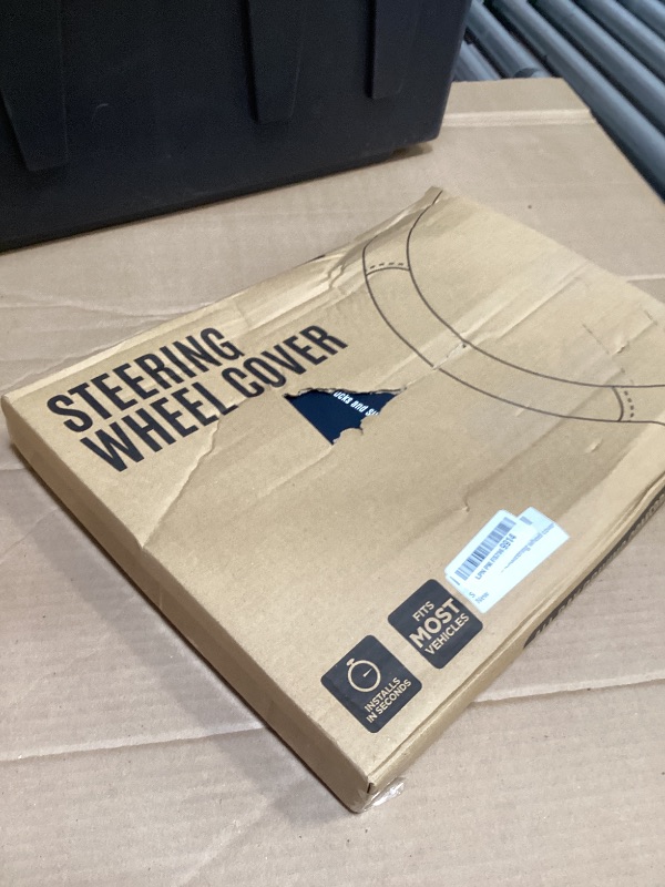 Photo 1 of Skechers Steering Wheel Cover, Memory Foam Car Steering Wheel Cover,14.5-15inch Anti-Slip Safety Comfortable Desgin, Universal Accessory for Diverse Cars, Truck,SUV (Black & Black)