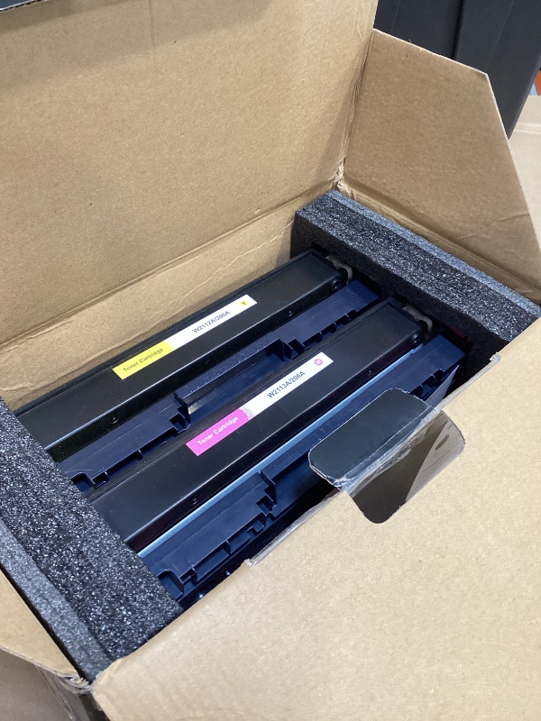 Photo 1 of 206A Toner Cartridges 4 Pack Pro MFP M283fdw M283cdw Compatible with HP 206A 206X HP206A W2110A Toner Cartridges Set(with Chip) for Color LaserJet Pro MFP M283cdw M283fdw M255dw M255nw Printer