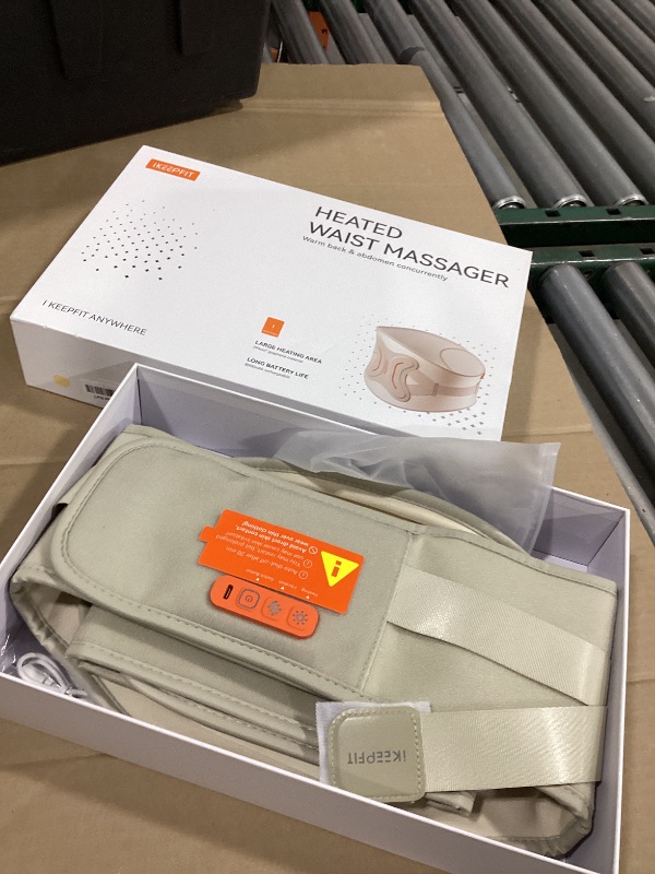 Photo 1 of IKEEPFIT Cordless Heating Pad with Massager for Back Pain Relief: MAXwarm® 4.0, Portable Heated Back Brace with Lumbar Support for Sciatica, Large 8000mAh Battery, for Women Men 70"