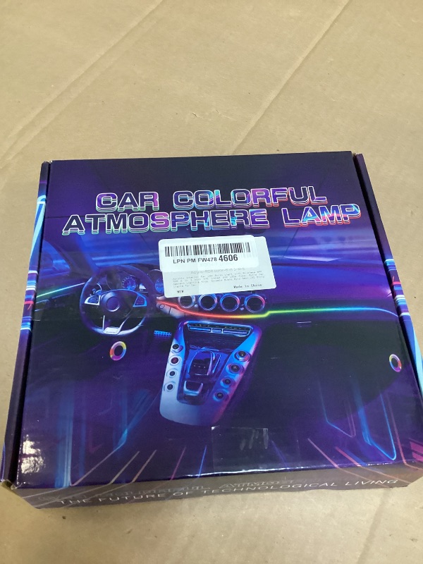 Photo 1 of Acrylic Interior Car LED Strip Light with Wireless APP, RGB 6 in 1 with 175 inches 612 LEDs Fiber Optic Car Ambient Lighting Kits, Dynamic Music Sync Neon LED Strip Lights for Car