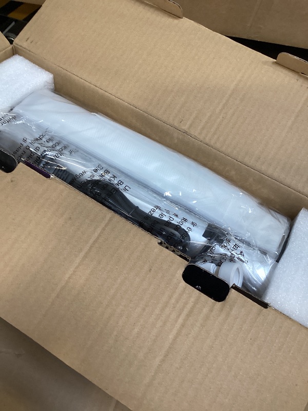 Photo 1 of 90KPa Portable Vacuum Sealer Machine for Food, One-Touch Open Lid, Detachable & Easy to Clean, Vertical Placement Saves Space, Powerful Suction for Freezer Bags & Food Storage(Black Silver)