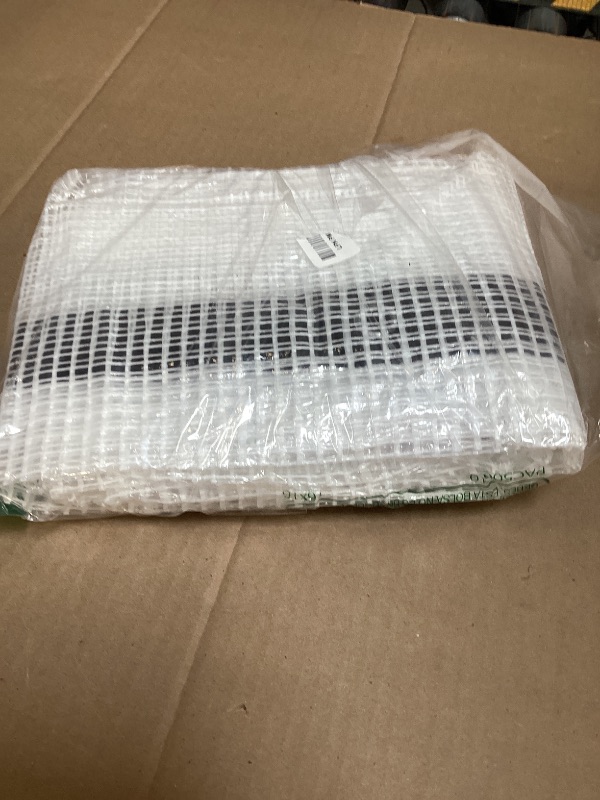 Photo 1 of 4×8FT Clear Tarp,Tarp Waterproof, Clear Plastic Tarps Heavy Duty Waterproof with UV Resistance and Grommets, Greenhouse Plastic for Gardening, Farming,Nursery,Garden