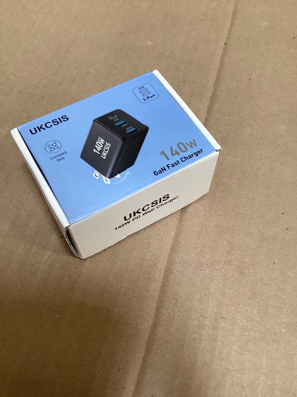 Photo 1 of 2Pack Mac Book Charger 140W, USB C Fast Charger Foldable 3-Port Multi-Device Fast Power Adapter, USB C Charger for MacBook pro/Air, Dell, Samsung Galaxy, iPad Pro, and More(White)