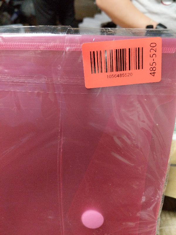 Photo 1 of 10 Pack Plastic File Folders with Label Pockets - US Letter & A4 Size Clear Document Envelopes, Assorted Color Poly Organizers for Office School Supplies