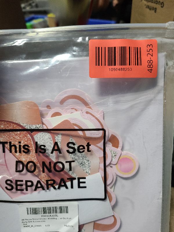 Photo 1 of 26 Pieces Bridal Shower Wedding Photo Booth Props Bachelorette Photo Props Rose Gold Pink Future Wife Party Decorations for Bridal Shower Out Hen Party Gift Accessories