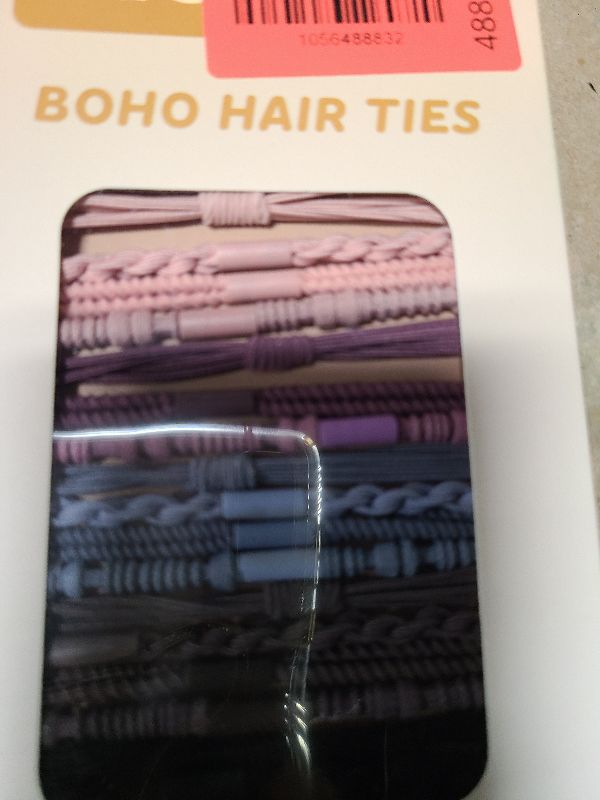 Photo 1 of 20 PCS Boho Hair Ties, Bracelets Hair Ties for Thick or Thin Hair, 4 Styles Boho Ties for Ponytail Holders, 2.36’’ Hair Ties No-Damage, Multicolor