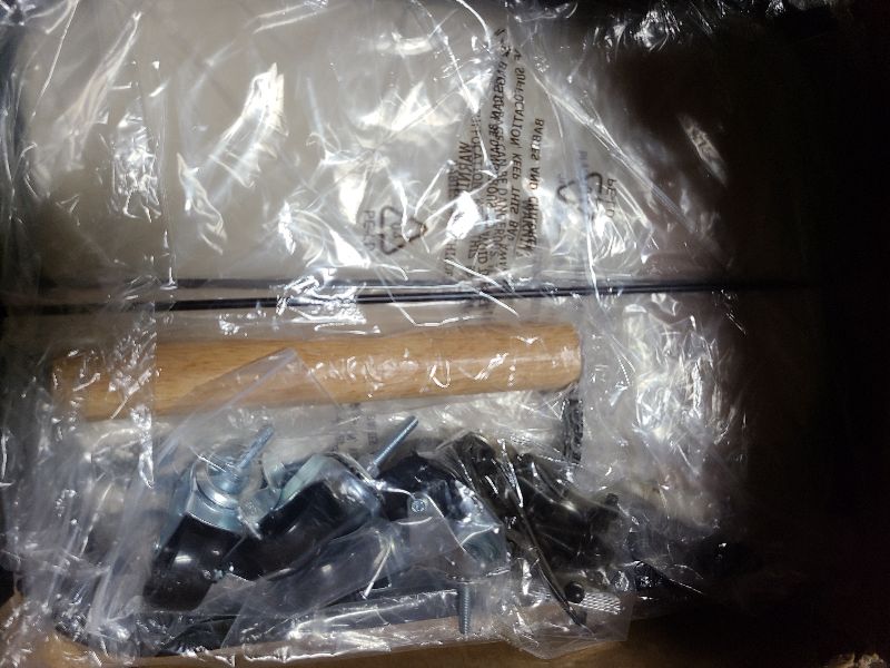 Photo 1 of 150L (40 Gal) High-Grade Fashion Laundry Basket with Wheels, Leather Patchwork Large Laundry Basket with Handles, 900D Oxford Fabric, Detachable Laundry Hamper for Bedroom, Bathroom, Laundry Room