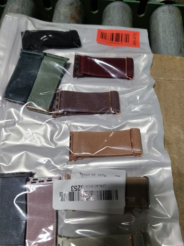 Photo 1 of 10 Pack Stretchy Bands Compatible with Apple Watch Band 40mm 38mm 41mm 42mm 44mm 45mm 46mm 49mm Women Men, Water-Resistant Solo Loop Elastic Sport Straps for iWatch Series 11 10 9 8 7 6 5 4 3 SE Ultra
