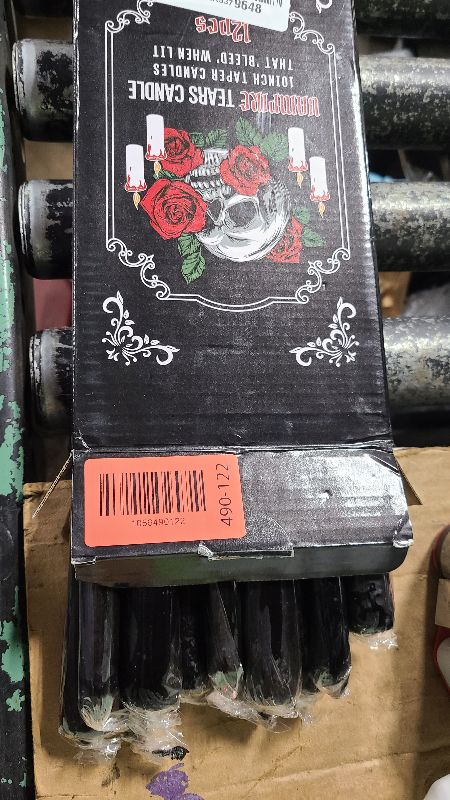 Photo 1 of 12 Pack Bleeding Vampire Blood Taper Candles- 10 Inch Long Lasting Unscented Dripping Candles for Halloween Decorations, Gothic Altar, Haunted House, Spooky Centerpieces, Ritual & Spell Supplies