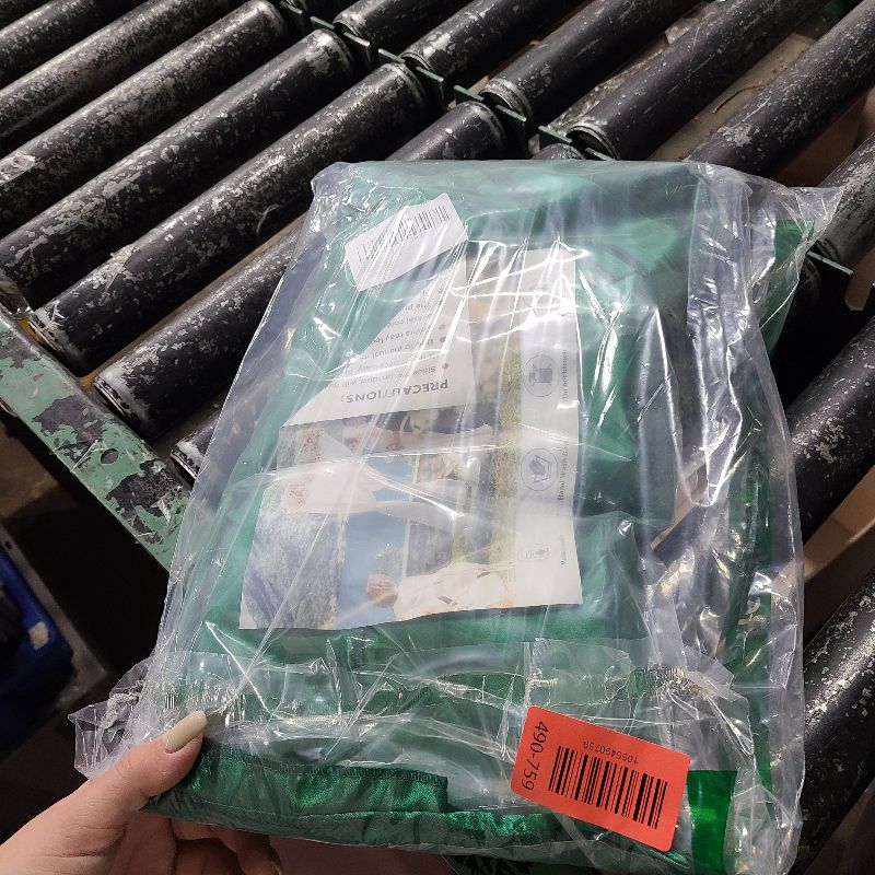 Photo 1 of 10ft x 10ft Deep Green Backdrop Curtains for Parties, Fabric Satin Background Curtain with Rod Pockets for Weddings, Birthday, Baby Shower, Photography, Graduation Party Backdrop Drapes, 2 Panels