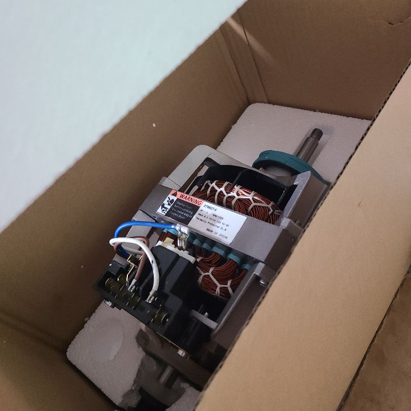 Photo 1 of 0EM 279827 Dryer Drive Motor with Pulley (Upgraded Blower Shaft Length) by puxyblue Compatible with MayTag Kitchenaid Kenmore Whirlpool Dryer Motor - Replaces AP3094245, EAP334304, PS334304,W10194250