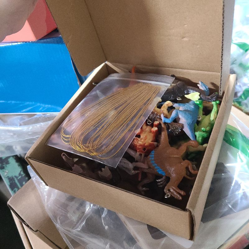 Photo 1 of 24 Set Christmas Dinosaur Ornaments with Hats and Scarves for Christmas Tree Ornament Plastic Decorative Hanging Dinosaur Decors for Tree Xmas Party Holiday Decoration(Classic)