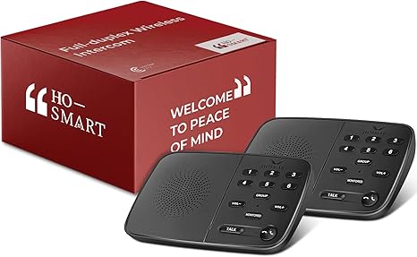 Photo 1 of **MSRP 52.99** Hosmart UltraSpeak Pro Intercoms Wireless for Home, Two-Way Real-time Intercom Full Duplex Wireless Intercom System for Home Use, Clear Sound House Intercom System for Business with 1200 Feet Range